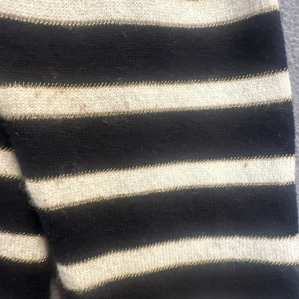 Chinti & Parker 100% Cashmere Striped Crewneck Sweater Size L Nautical *read*